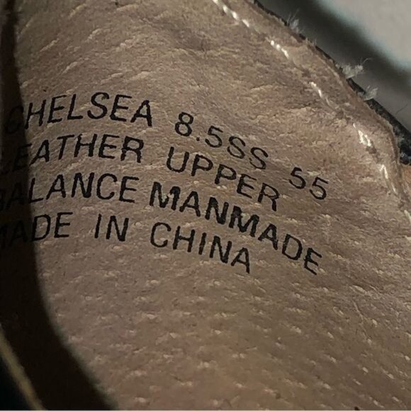 Ros Hommerson Chelsea Mary Jane Shoes Womens 8.5 SS Narrow Black Leather - Picture 8 of 16